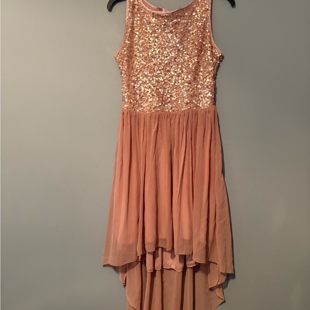Boohoo Pink Sequin Dress $20 size 6